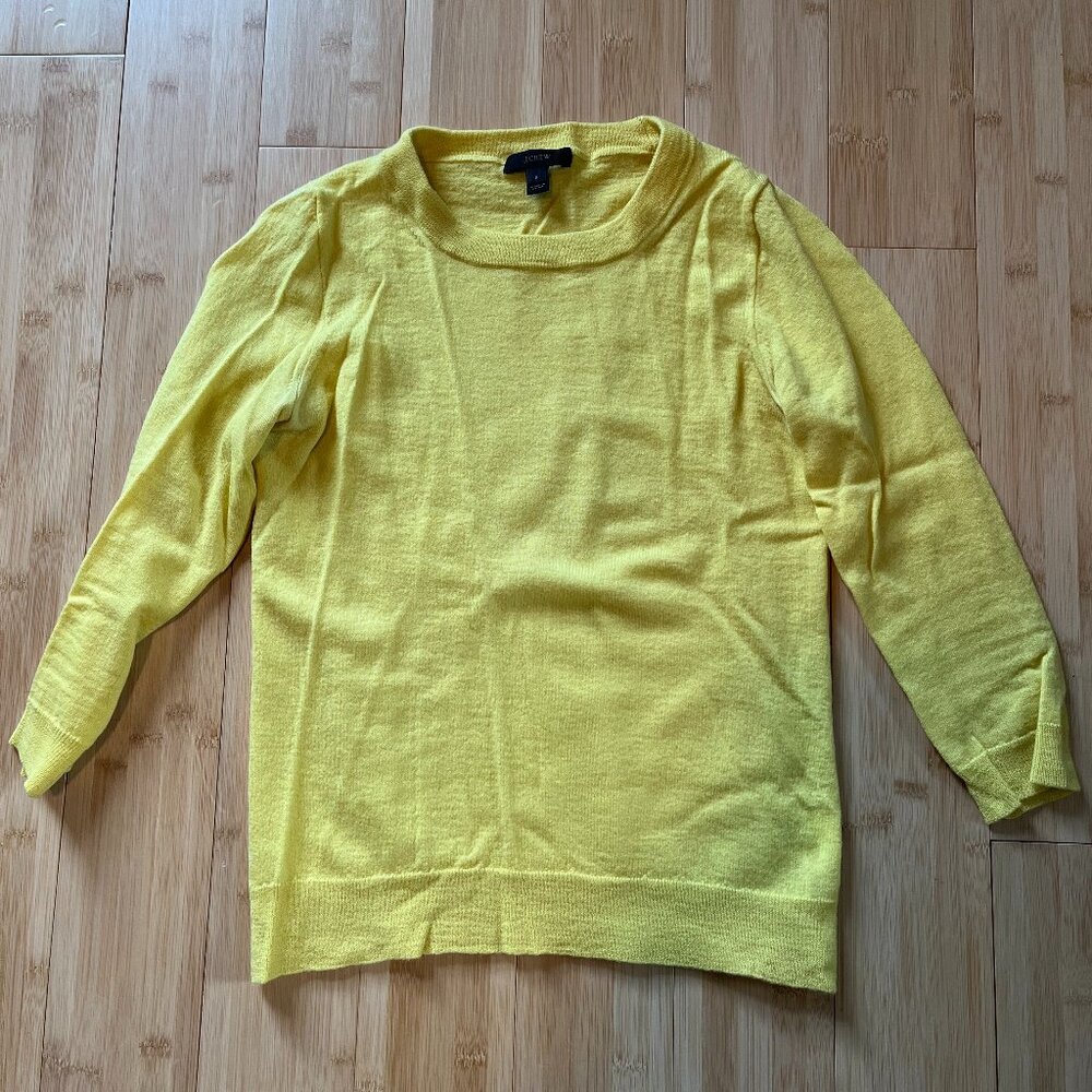 Small J.Crew Women's Yellow Sweater